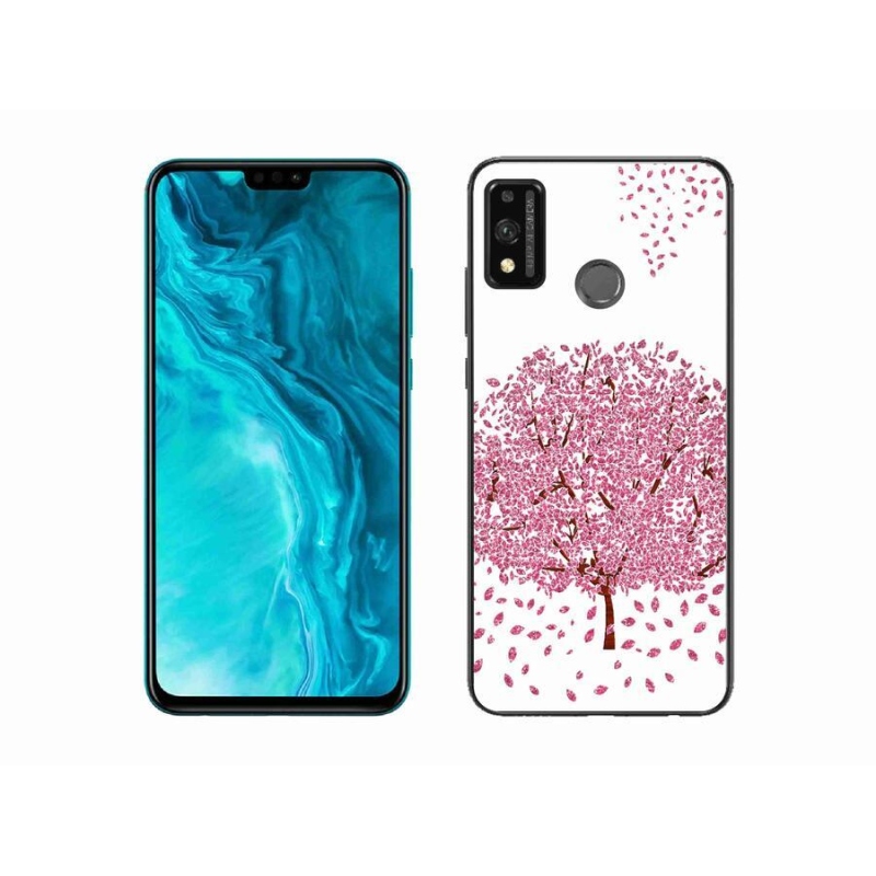 Gél borítás mmCase a Honor 9X Lite készülékhez - rajzfilmfa levelekkel