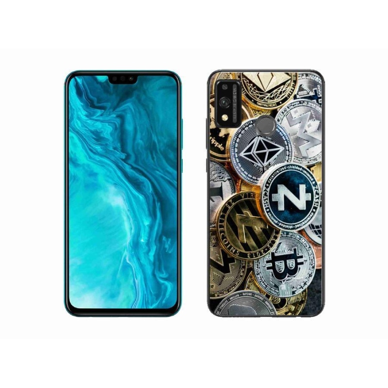 Gél borító mmCase a Honor 9X Lite számára - kriptovaluták