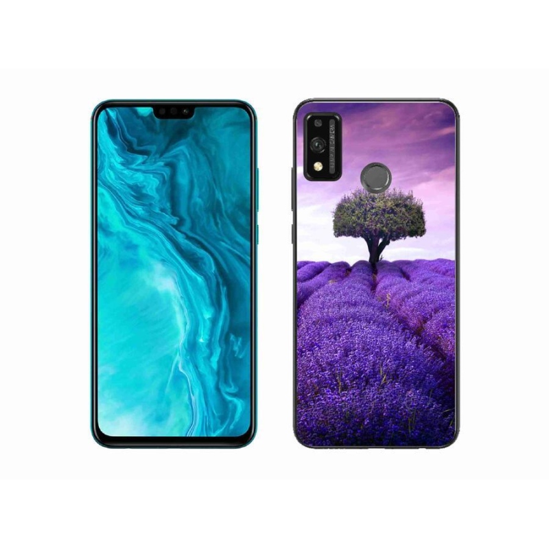 Gél borítás mmCase a Honor 9X Lite készülékhez - levendula rét