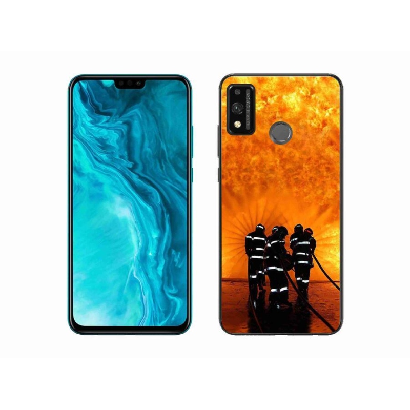 Zselés borítás mmCase a Honor 9X Lite-hoz - tűz