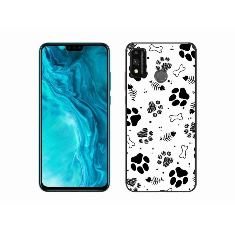 Gél borítás mmCase a Honor 9X Lite-hoz - kutyamancsok 1