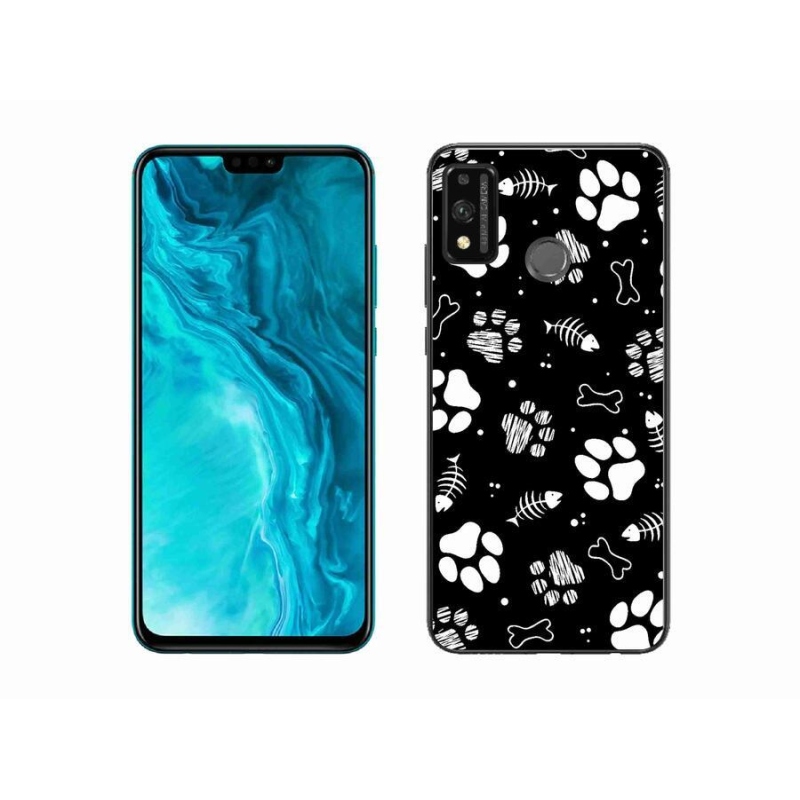 Gél borítás mmCase a Honor 9X Lite készülékhez - kutyamancsok
