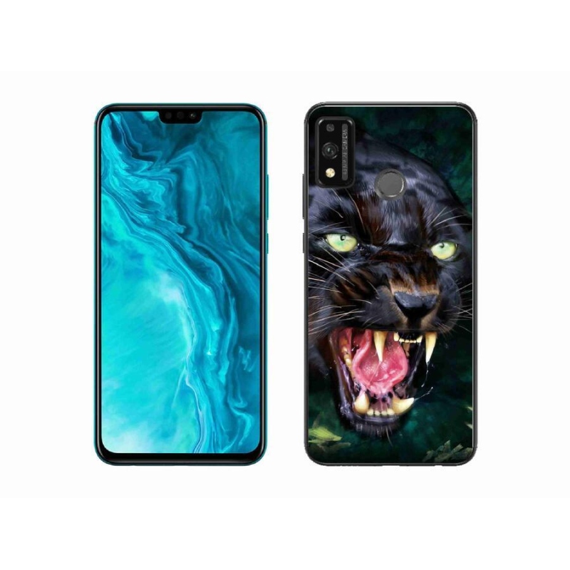 Gél borítás mmCase a Honor 9X Lite készülékhez - dühös fekete párduc