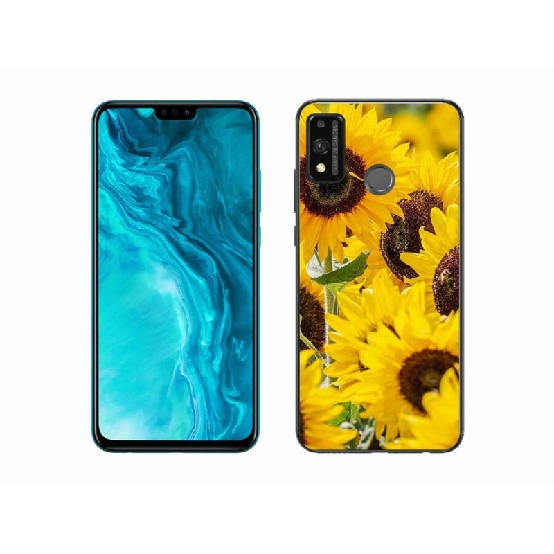 Gél borítás mmCase a Honor 9X Lite készülékhez - Napraforgó