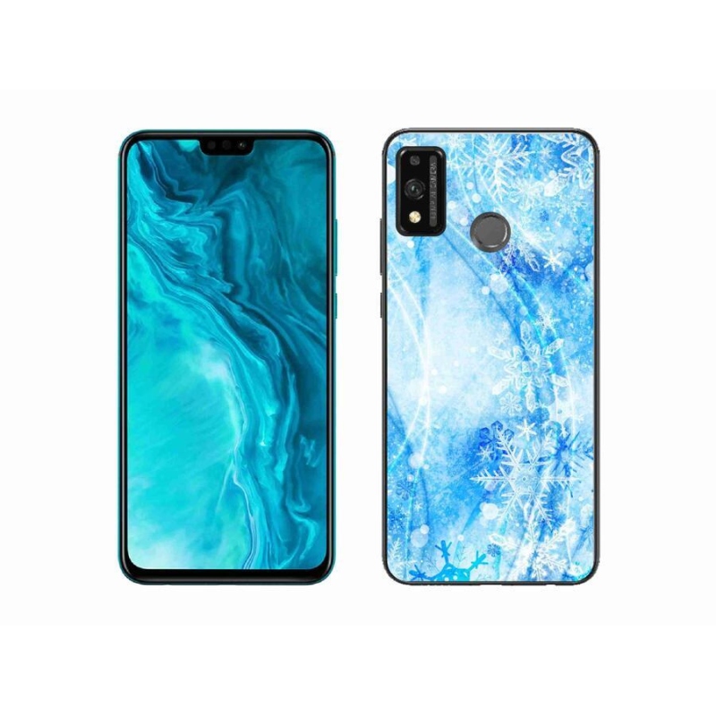 Gél borítás mmCase a Honor 9X Lite készülékhez - hópelyhek