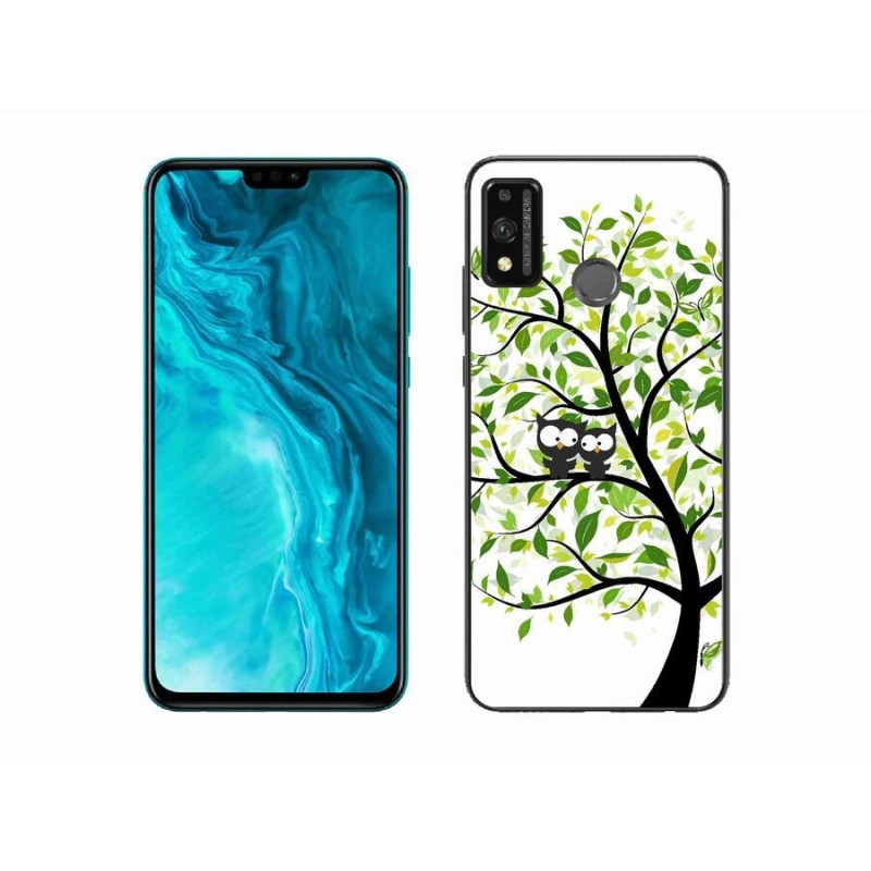 Zselés borítás mmCase a Honor 9X Lite készülékhez - baglyok a fán