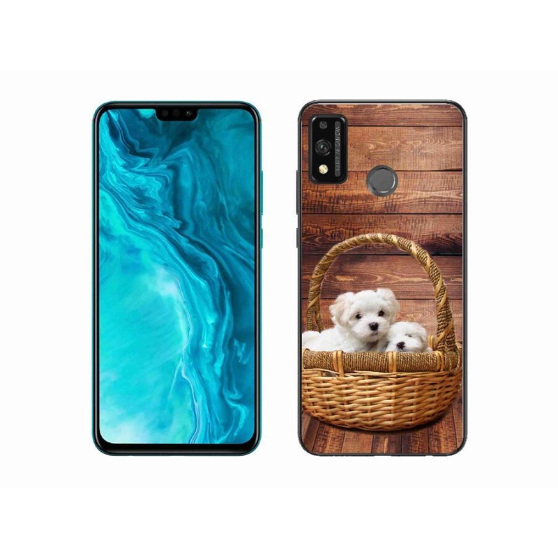 Zselés borítás mmCase a Honor 9X Lite készülékhez - kölyökkutyák