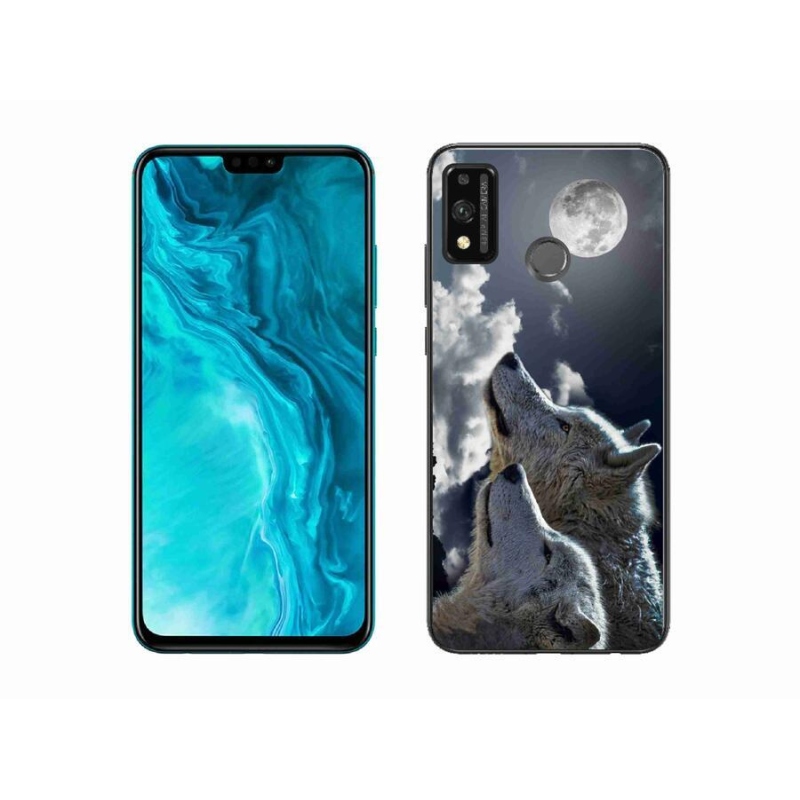 Gél borítás mmCase a Honor 9X Lite készülékhez - farkasok