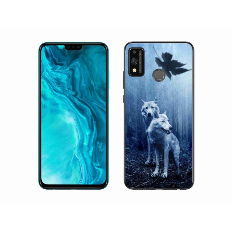 Gél borítás mmCase a Honor 9X Lite készülékhez - farkasok az erdőben