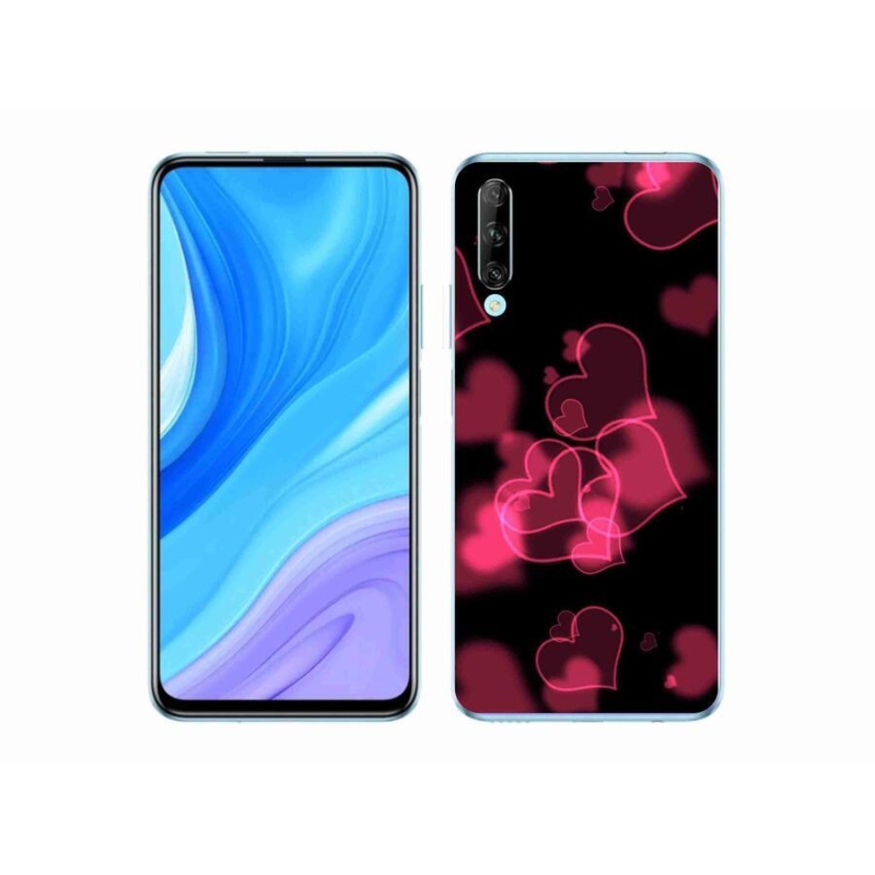 Zselés borítás mmCase a Honor 9X Pro készülékhez - piros szívek