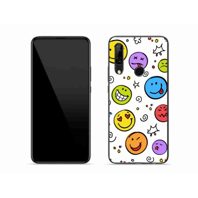 Gél borító mmCase a Honor 9X készülékhez - smiley-k