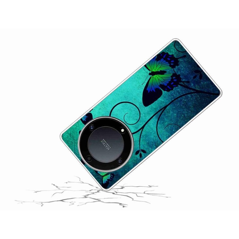 Gél borító mmCase a Honor Magic 5 Lite 5G számára - színes pillangók