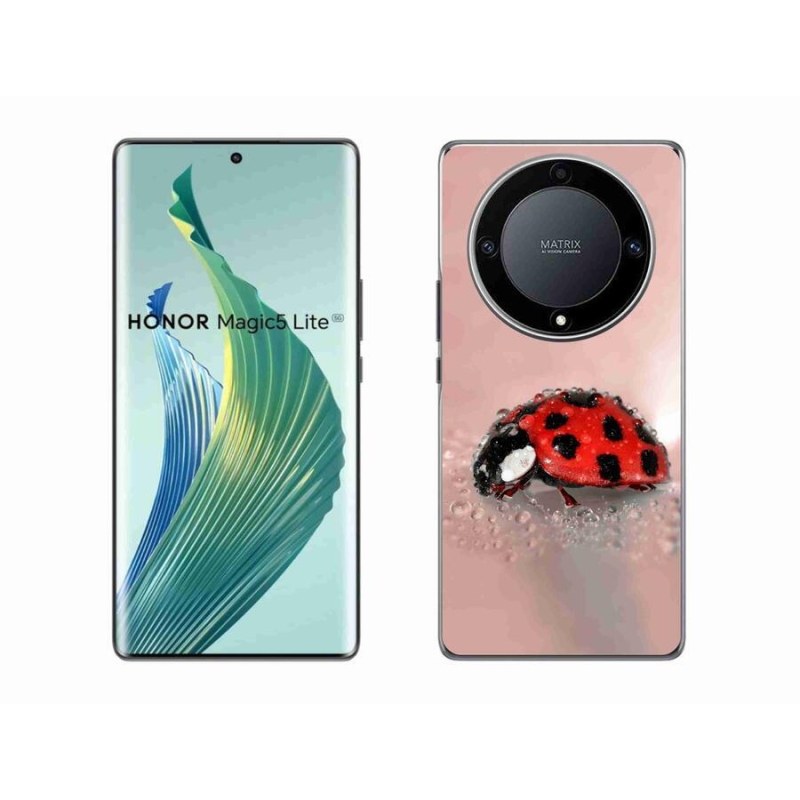Zselés borítás mmCase a Honor Magic 5 Lite 5G számára - katicabogár