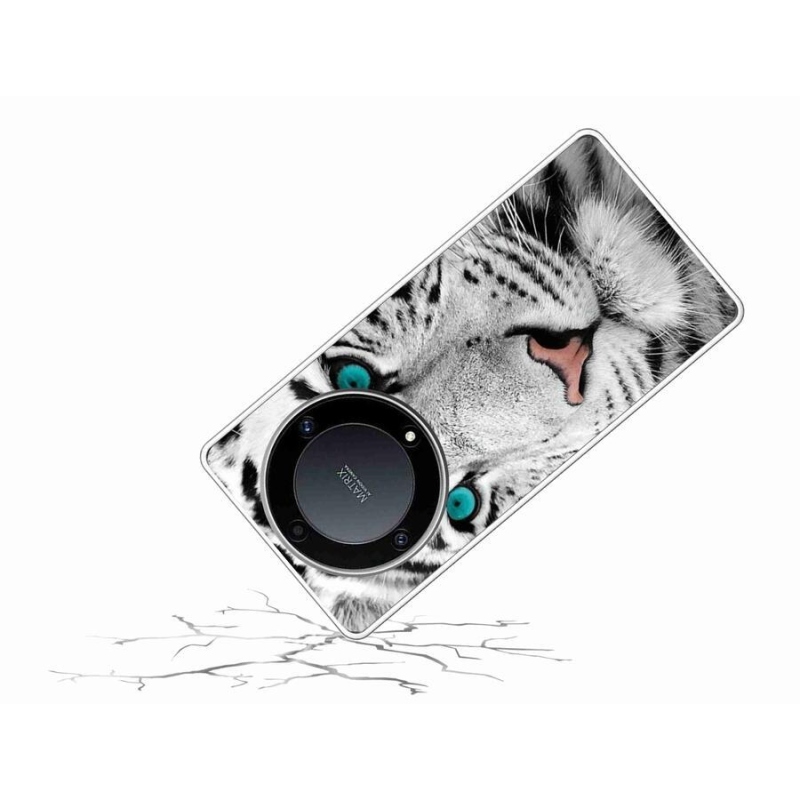Zselés borítás mmCase a Honor Magic 5 Lite 5G készülékhez - fehér tigris