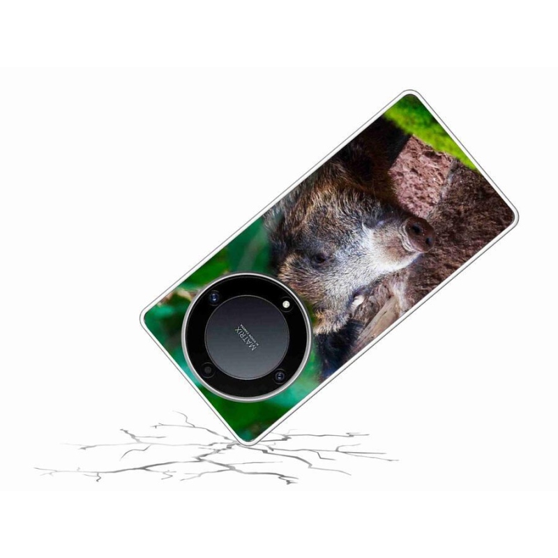 Zselés borítás mmCase a Honor Magic 5 Lite 5G számára - vaddisznó