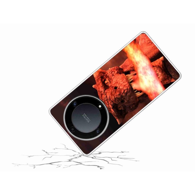 Zselés borítás mmCase a Honor Magic 5 Lite 5G számára - sárkány