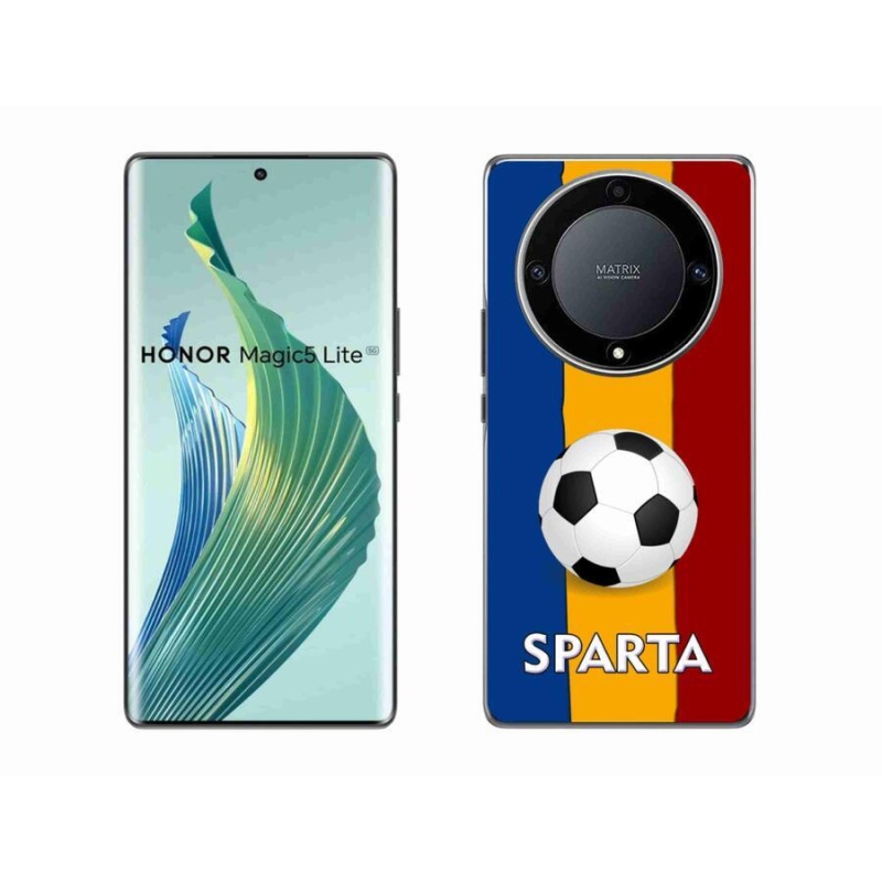 Gél borítás mmCase a Honor Magic 5 Lite 5G számára - futball 1