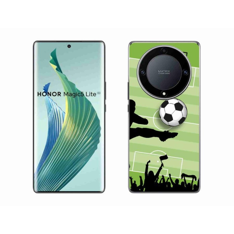 Gél borítás mmCase a Honor Magic 5 Lite 5G számára - futball 3