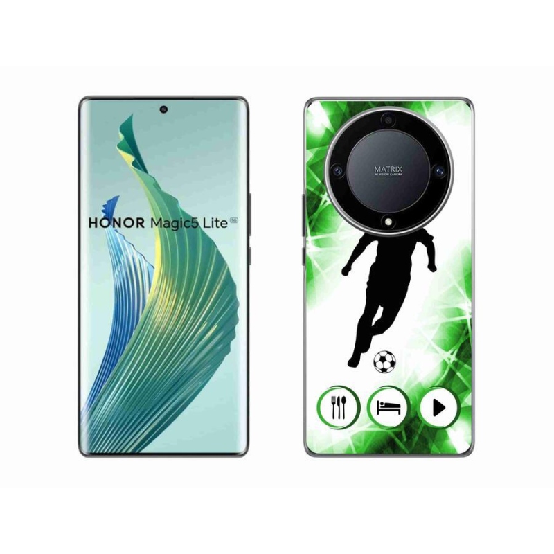 Gél borítás mmCase a Honor Magic 5 Lite 5G számára - focista