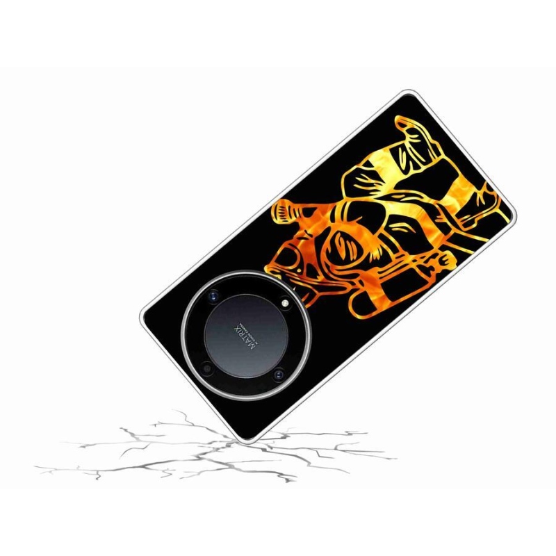 Gél borítás mmCase a Honor Magic 5 Lite 5G számára - tűzoltó 1