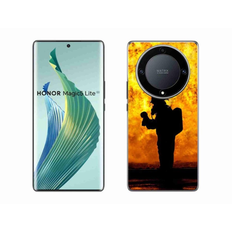 Gél borítás mmCase a Honor Magic 5 Lite 5G készülékhez - tűzoltó