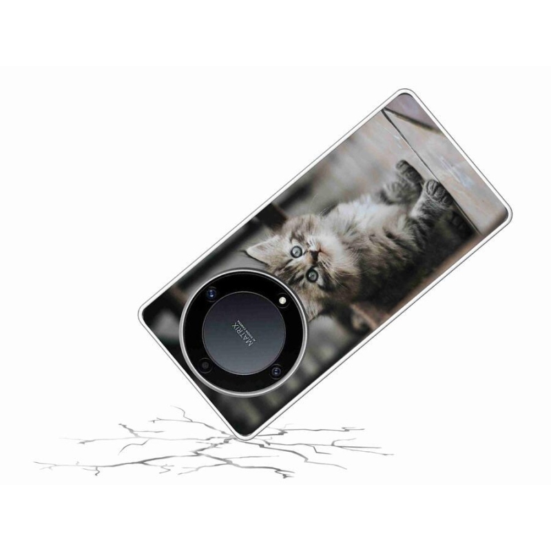 Gél borítás mmCase a Honor Magic 5 Lite 5G számára - cica