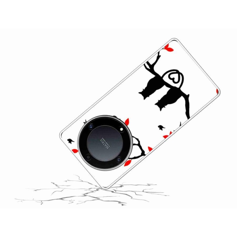 Gél borítás mmCase a Honor Magic 5 Lite 5G számára - macska szeretet