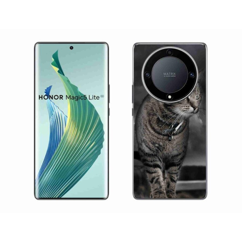 Zselés borítás mmCase a Honor Magic 5 Lite 5G készülékhez - macska