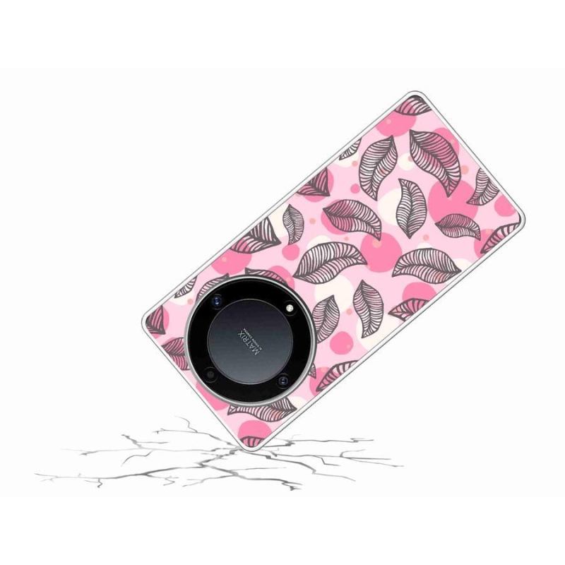 Gél borító mmCase a Honor Magic 5 Lite 5G számára - rajzfilmes hulló levelek