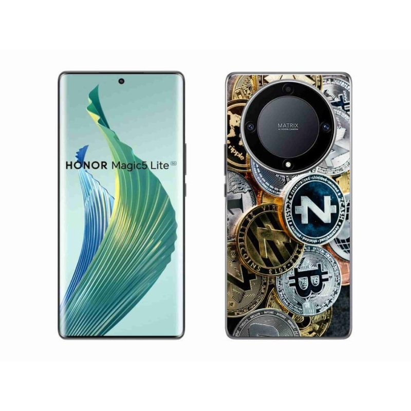 Gél borítás mmCase a Honor Magic 5 Lite 5G számára - kriptovaluták