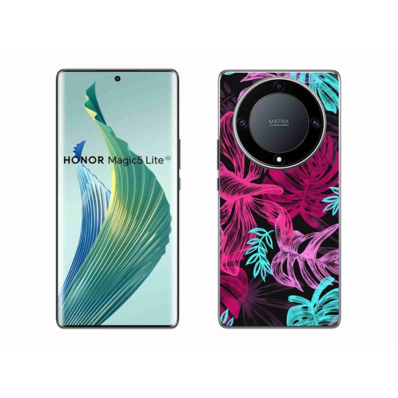Gél borítás mmCase a Honor Magic 5 Lite 5G számára - virágok 1