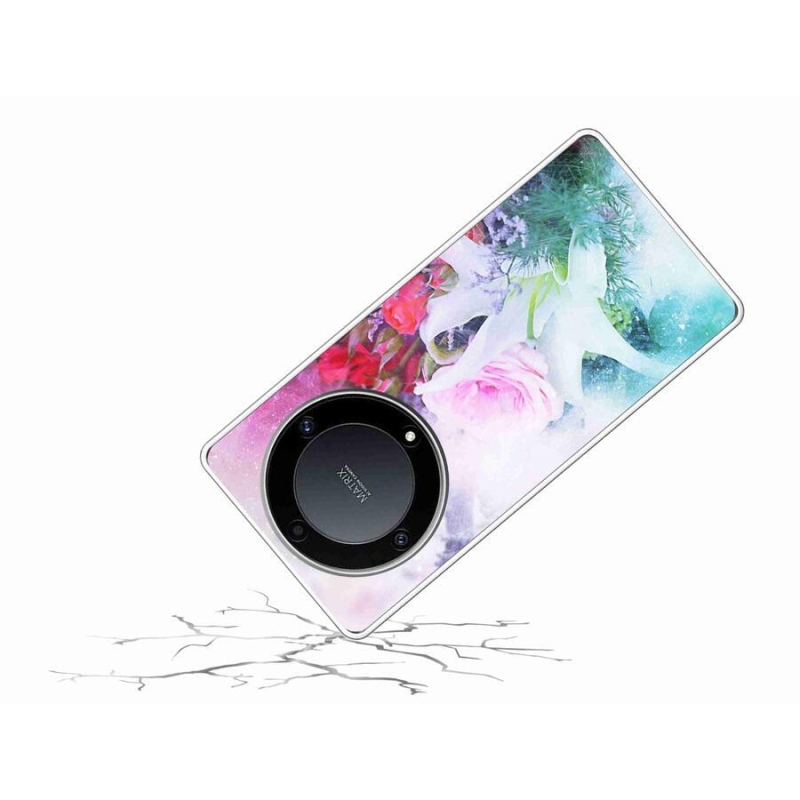 Gél borítás mmCase a Honor Magic 5 Lite 5G számára - virágok 4