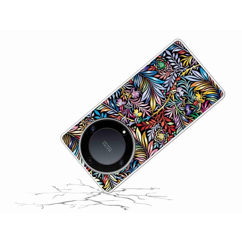 Gél borító mmCase a Honor Magic 5 Lite 5G számára - virágok 5