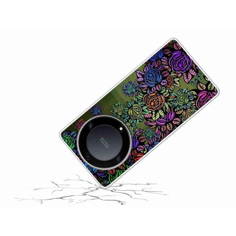 Gél borító mmCase a Honor Magic 5 Lite 5G számára - virágok 6