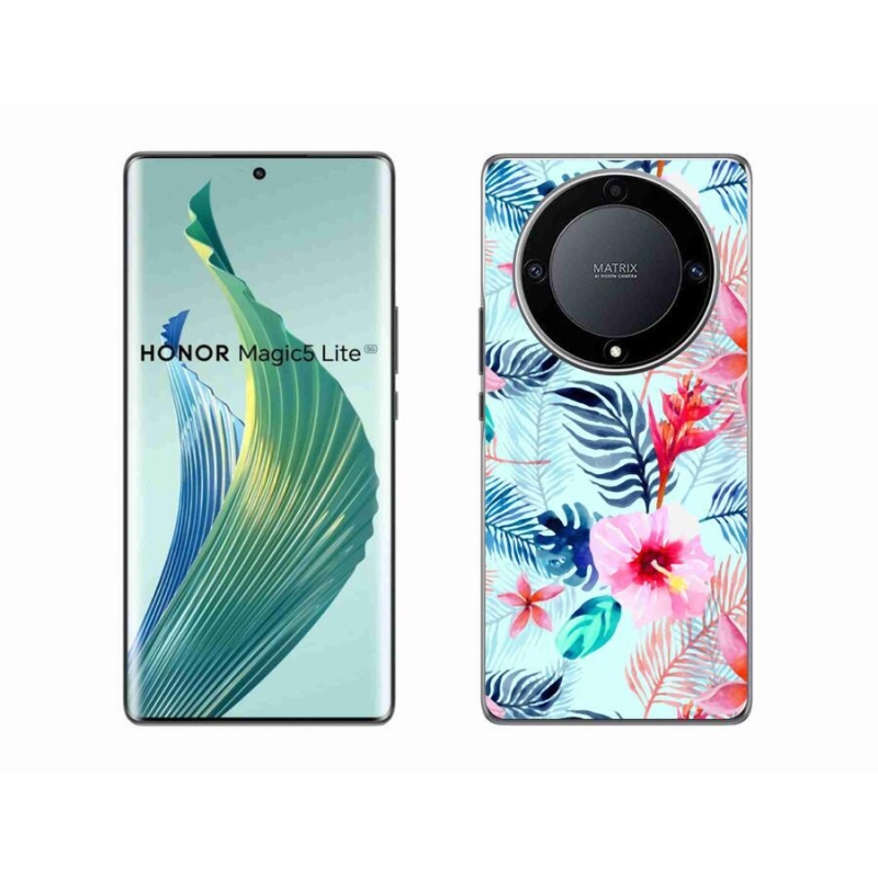 Gél borítás mmCase a Honor Magic 5 Lite 5G számára - virágok