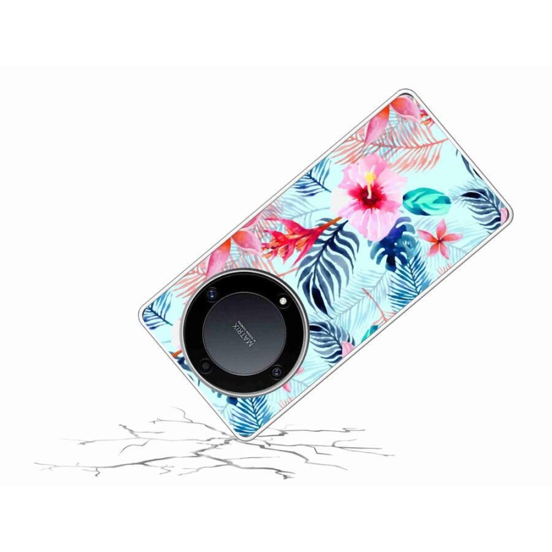 Gél borítás mmCase a Honor Magic 5 Lite 5G számára - virágok