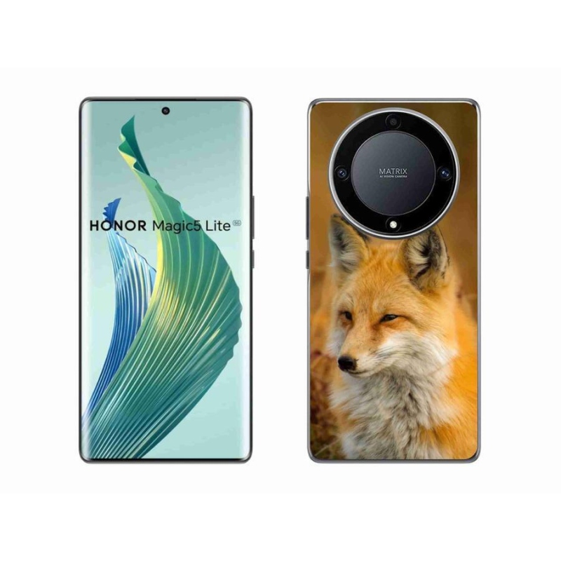 Gél borítás mmCase a Honor Magic 5 Lite 5G számára - róka
