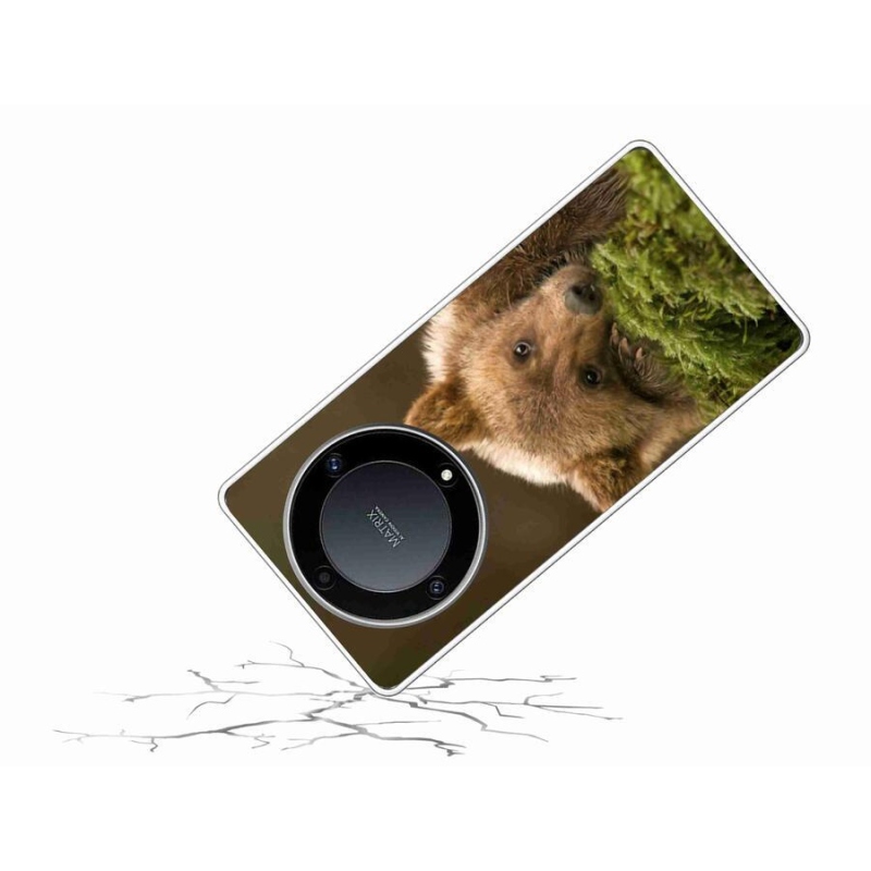 Zselés borítás mmCase a Honor Magic 5 Lite 5G számára - medve