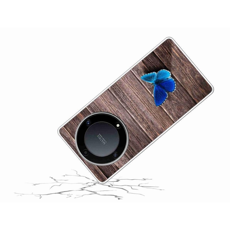 Gél védőhuzat mmCase a Honor Magic 5 Lite 5G készülékhez - kék pillangó 1