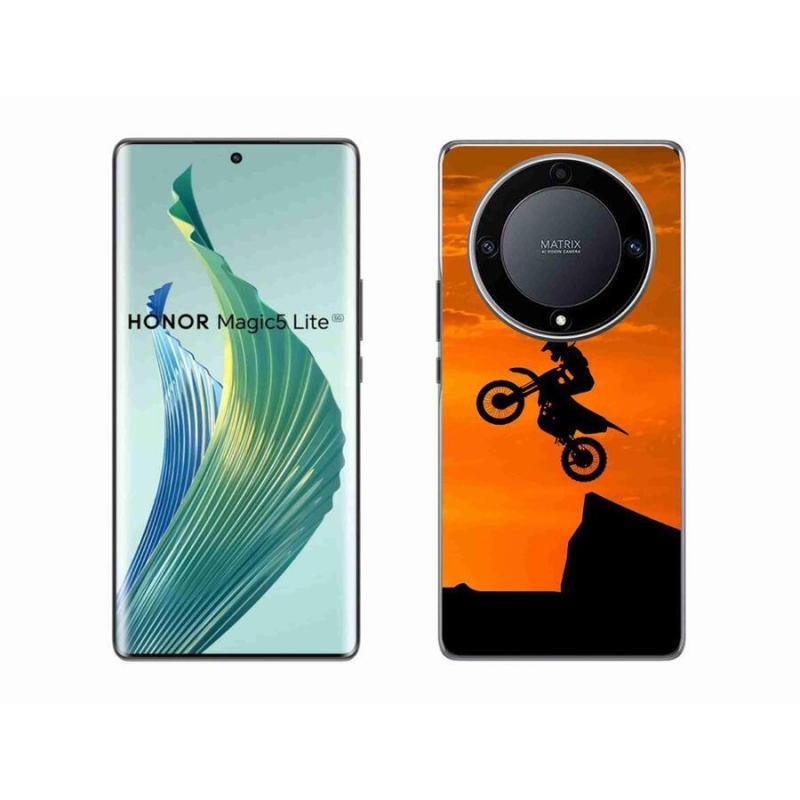 Gél borítás mmCase a Honor Magic 5 Lite 5G számára - motocross