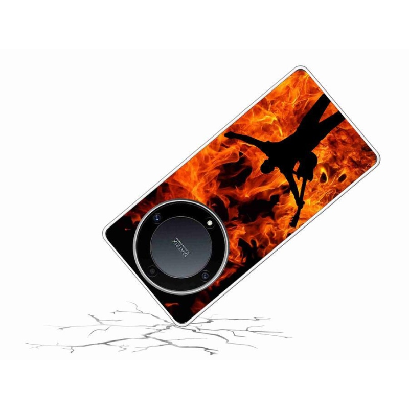 Gél borító mmCase a Honor Magic 5 Lite 5G számára - zenész és tűz