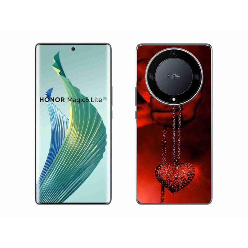 Gél borítás mmCase a Honor Magic 5 Lite 5G számára - nyaklánc