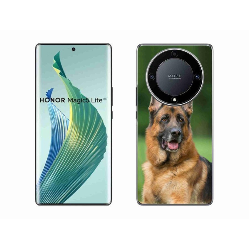 Zselés borítás mmCase a Honor Magic 5 Lite 5G számára - Német juhászkutya
