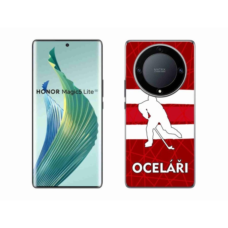 Zselés borítás mmCase a Honor Magic 5 Lite 5G számára - Acélszínűek