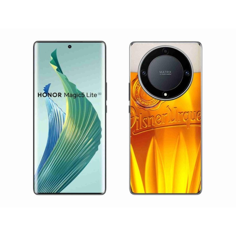 Gél borítás mmCase a Honor Magic 5 Lite 5G számára - sör