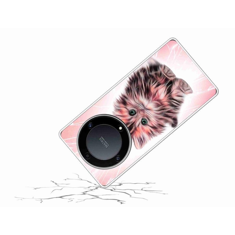 Gél borítás mmCase a Honor Magic 5 Lite 5G számára - aranyos cica