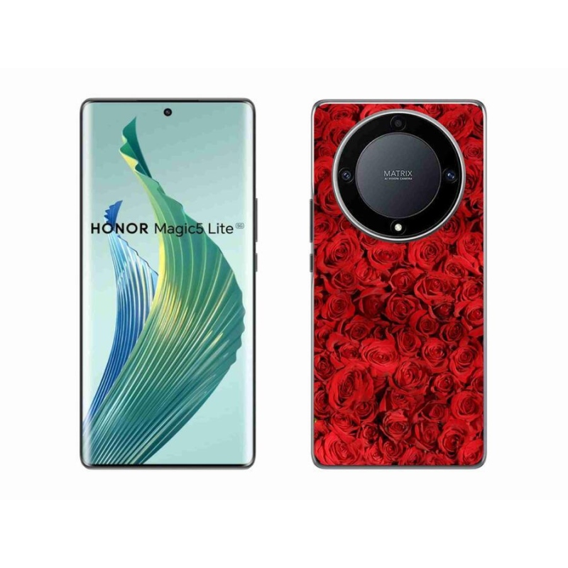 Zselés borítás mmCase a Honor Magic 5 Lite 5G számára - rózsaszínű