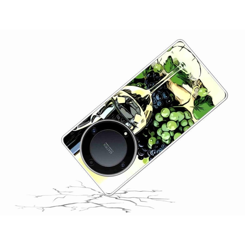 Gél borítás mmCase a Honor Magic 5 Lite 5G számára - pohár bor