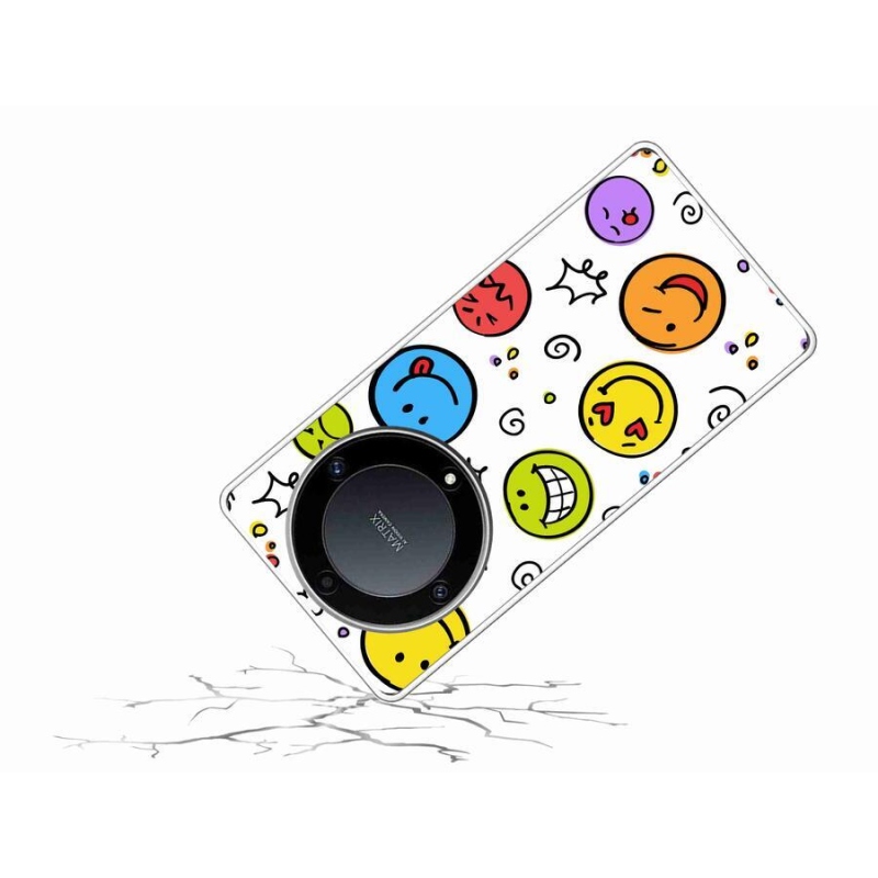 Gél borítás mmCase a Honor Magic 5 Lite 5G számára - smiley-k