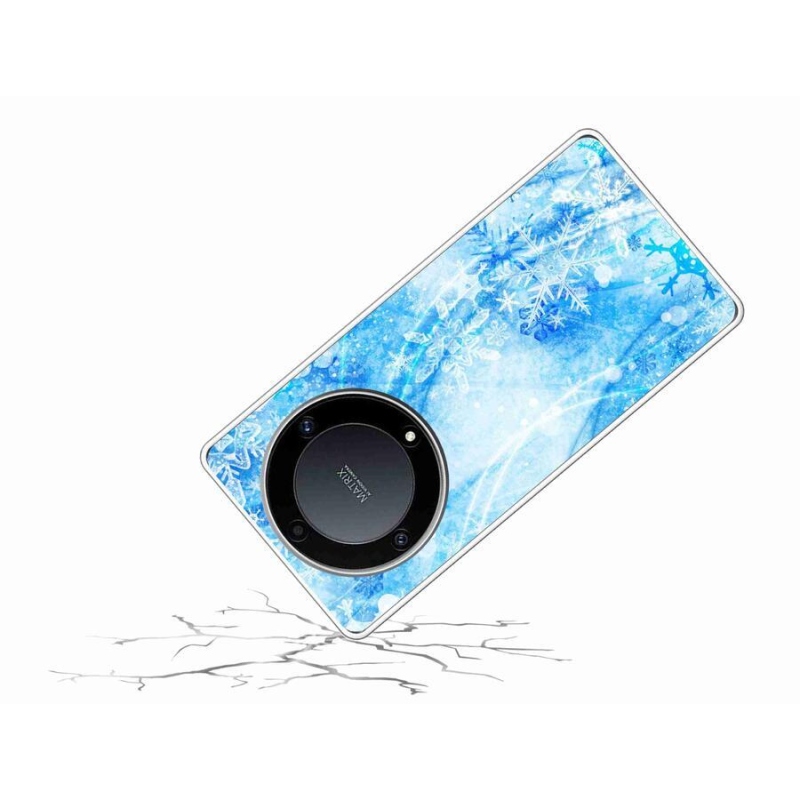 Gél borítás mmCase a Honor Magic 5 Lite 5G számára - hópelyhek